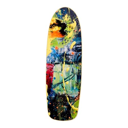 QLECXZI Tabla de Skate versátil, Colorida, de para Madera, Accesorio de Repuesto, decoración artística para el hogar, Ideal para Piscinas callejeras,