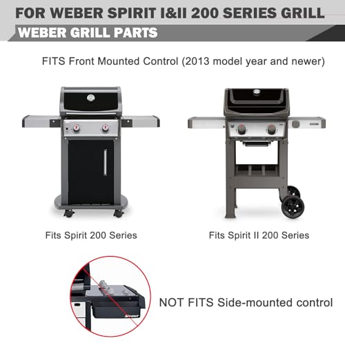 Spirit E210 Grill Replacement Parts 7635 Flavorizer Bars 69785 Burners for Weber GS4 Spirit I and II 200 Series Grill Parts E-210 E-215 E-220 S-210 S-220 Weber Spirit 2 Grill Parts 15.3” Flavor Bars