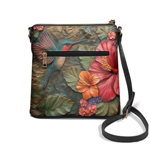 Crossbody Bag for Women, Casual Leather Shoulder Purse Crossbody,Zipper Pockets Hobo Handbag for Travel2