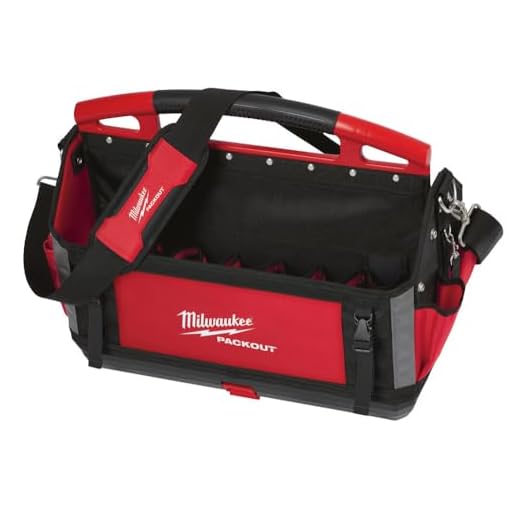 Milwaukee 932464086 PACKOUT Werkzeugtasche 25 cm, rot, Schwarz