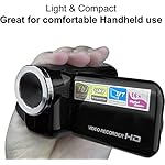 16MP Megapixel Compact Digital Camcorder with HD Video and Photos 16x Zoom with 2.4" Screen and USB Cable (Black, Camera Only) - Image 2