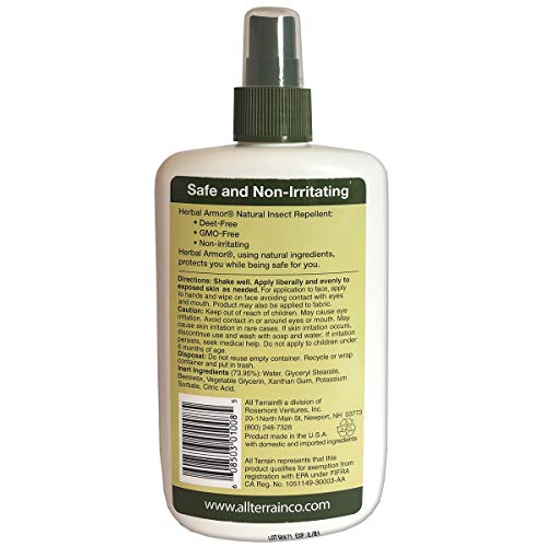 All Terrain Herbal Armor Natural Insect Repellent, DEET-FREE Pump Spray, 8 Ounce, Family-Size - Thumbnail 3