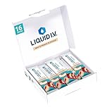 Liquid I.V. Sugar Free Electrolyte Powder Mix, White Peach Flavour, For Fast Hydration & Energy, with 8 Vitamins & Minerals, 16 Sachet Sticks