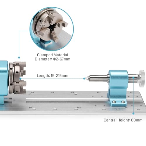 Module rotatif mécanique de précision avec mandrin 4 mâchoires Genmitsu - 4