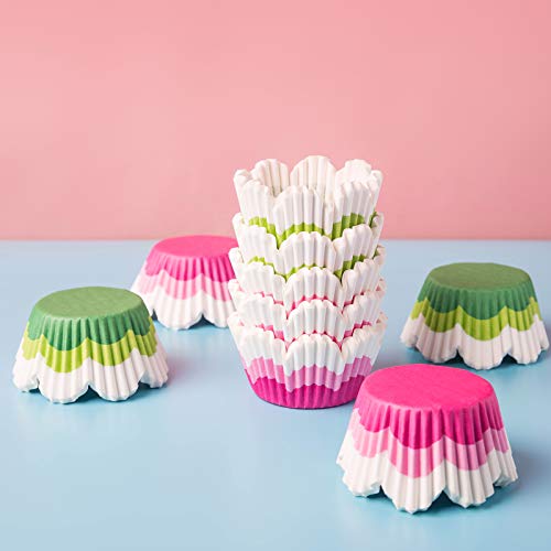 Barry's Home Standard Size Baking Cups, No Smells Rainbow Cupcake Liners, Paper Grease Proof Petal Muffin Wrappers, Pack Of 192 #TOP7