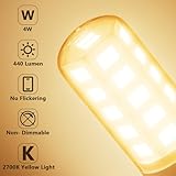 Vanke G9 LED Bulbs 4W, Equivalent to 40W, Warm White 2700K Yellow Light, 440 Lumen, Non-Dimmable, Energy Saving G9 Bulb for Home Light Decor, 3-Pack - Image 4