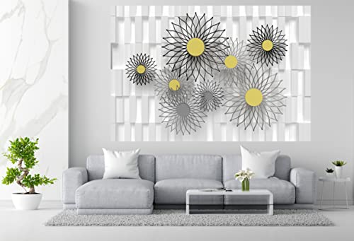 Image of Cabana Homes (48 inch x 36 inch) 3D Self Adhesive Wallpaper, Living Room, Bedroom, Sofa Background, Gypsum Board, Office
