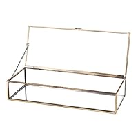 Algopix Similar Product 6 - MyGift Glass Jewelry Box Vintage Style