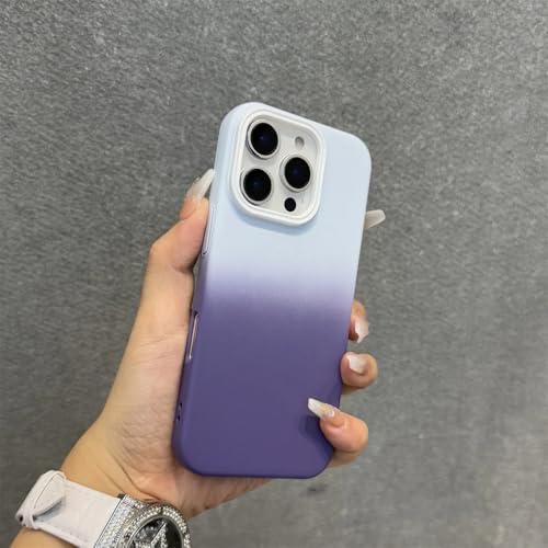 Coque iPhone 15 Pro Max antichoc mate dégradée bleu ciel