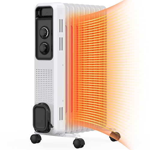 【Amazon.co.jp限定】Nayuoo オイルヒーター 8畳~10畳 暖房器具 省エネ...