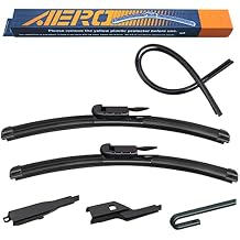 AERO Avenger 22"+22" Premium All-Season Windshield Wiper Blades with Extra Refills OEM Replacement for GMC Sierra 1500 2500 3500 2021-2007 Set of 2