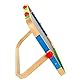 Hape Mobiles Atelier von Hape für kleine Entdecker | Preisgekrönte doppelseitige Stehtafel für Kinder, mit Whiteboard/Kreidetafel mit zwei Kreidestücken, einem Radierer und einem Haftmagneten aus Holz zum Halten von Papier