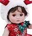 Cloveray Baby Dolls, 18 Inch Realistic Reborn Full Vinyl Baby Doll with Brown Curly Hair, Hand-Painted Freckles & Cozy Red Outfit for Girls Ages 3+, Pretend Play, Display & Collection