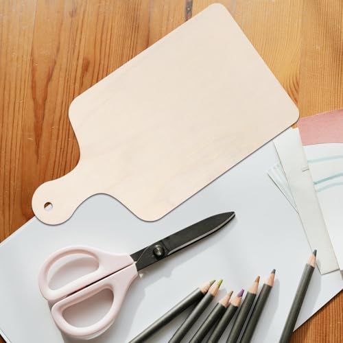 Tablas de cortar fáciles de limpiar de madera rectangular, juego de 10 piezas para repostería 7