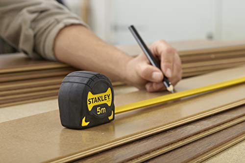 Stanley STHT0-33561 Grip Tape Measure, Yellow/Black, 5 m x 28 mm