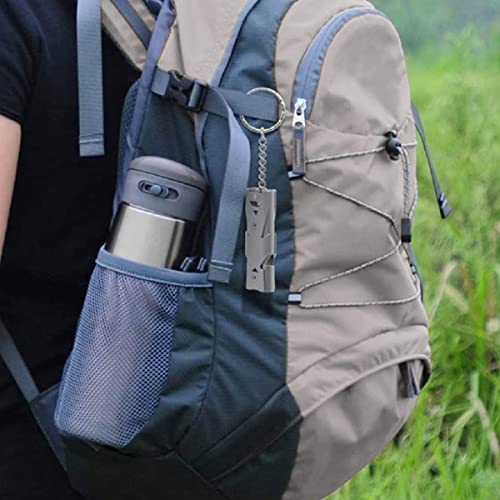 ZIBUYU� Emergency Whistles Lifeguard Safety Whistle with Keychain, Kids Rescue Signaling Loud Survival Whistle for Outdoor, Hiking, Camping Hunting, Fishing Boating