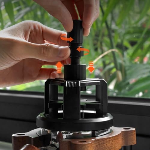 Distributeur de poudre de café manuel de précision avec socle premium en métal
