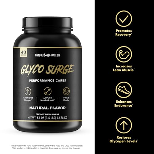 Anabolic Warfare Glyco Surge Intra & Post Workout Carb Powder - Fast-Digesting Performance Carbohydrates for Glycogen Replenishment - 37g Per Serving for Muscle Recovery* (Natural - 40 Servings) - Image 4