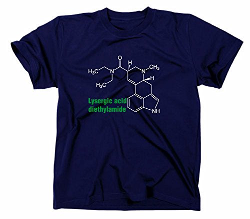 Styletex23 LSD 25 Molecul Molecul T-Shirt Acid Lysergzuur Albert Hofmann Tim Leary
