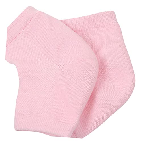 NOLITOY 4 Pair Ankle Socks Comfortable Gel Heel Socks Moisturizing and Elastic