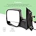 SCITOO Left Mirror fit 2003-2013 For Ford E-150 E-250 2004-2013 For Ford E-350 E-450 Super Duty Econoline Van with Power Adjustment Manual Folding Non-Heated Driver Side Mirror