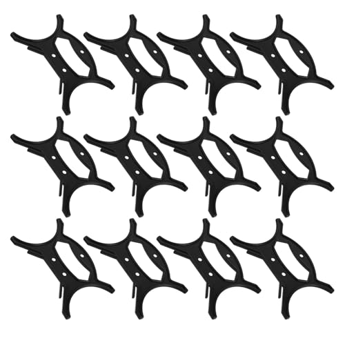 Beavorty 12 Piezas Organizador de Luces Navideñas Negro Enrollador de Carrete para Cables de Extensión y Guirnaldas Asa Portátil, Soporte Multiuso para Almacenamiento y Gestión en