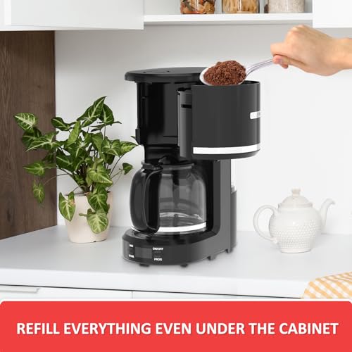 Kitchentrend CM1431 12-Cup Programmable Coffee Maker With Permanent Filter, Removable Water Reservoir Coffee Machine thumb #2