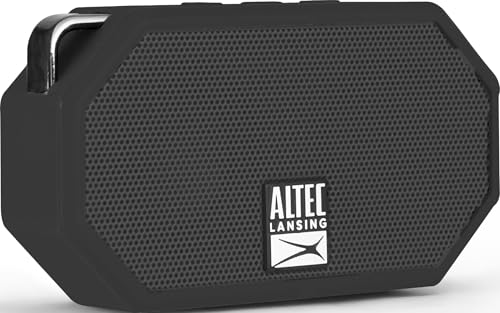 Image of Altec Lansing Mini H2O - Waterproof Bluetooth Speaker, IP67 Certified & Floats in Water, Compact & Portable Speaker for Hiking, Camping, Pool, and Beach,Black