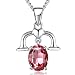 Produktbild Frauen Halskette-12 Sternzeichen Crystal Constellation Anhänger Halskette mit SWAROVSKI Kristall, Modeschmuck, Geburtstagsgeschenk für Freundin,Frau,Tochter und Mutter,Geschenk-Paket,die Waage