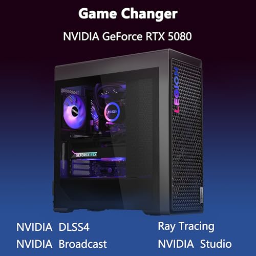 Image of Lenovo Legion Tower 7i Gen 10 Gaming AI Desktop | Intel 24-core Ultra 9 285K | 32GB DDR5 2TB SSD | GeForce RTX 5080 (Up to 1801 AI Tops) | 360mm Liquid Cooler ARGB Fan 850W PSU Win11 w /DLCA Accessory