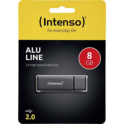 Intenso Alu Line 8GB Speicherstick USB 2.0 anthrazit