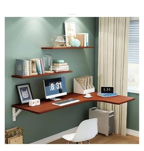 Table à manger murale pliable et support pour ordinateur portable avec chaise - 2