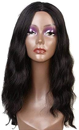 SD Synthetic hair Wigs For Women Natural Wavy Style Black Color 26 inch"