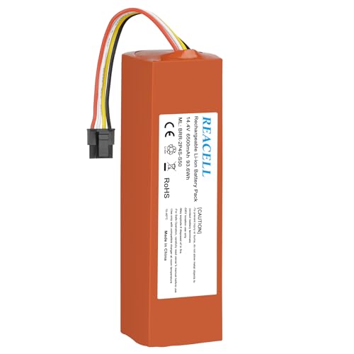 ASUNCELL 14,4V 6900mAh Li-ion Batterie de rechange pour Xiaomi Roborock S50 S51 S55 S7 S6 S5 Max Xiaowa E20 E25 E35 Xiaomi Mijia Aspirateur Robot Accu Aspirateur Robot Mijia 1ère et 2ème