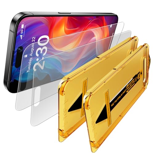 Ksleri 2 Pack for iPhone 16/ iPhone 15 6.1 inch Matte Glass Screen Protector, Auto Dust Removal Easy Installation, Anti Glare Anti Fingerprint Tempered Glass Film Ksleri 2 Pack for iPhone 16/ iPhone 15 6.1 inch Matte Glass Screen Protector, Auto Dust Removal Easy Installation, Anti Glare Anti Fingerprint Tempered Glass Film