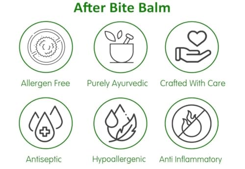 Image of 100% Natural After-Bite Balm for Kids Gives relief from Rashes, Mosquito & insect Bites, 100% Ayurvedic, Antiseptic & Anti-inflammatory, 25g Naturals After Bite balm