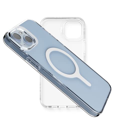 Coque magnétique pour iPhone 14 Plus MOFT transparente avec protection anti-rayures