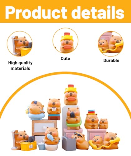 Image of Capybara Blind Box, Blind Boxes Collectible, Capybara Blind Box Surprise Toy - Cute Animal Figure for Display Desk Decor and Fun Unboxing Experience