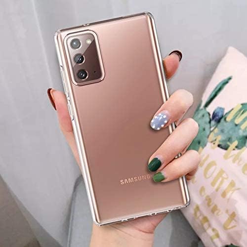 Image of NISHTECH for Samsung Galaxy Note 20 Premium Transparent Hybrid Soft Slim Dust Proof Back Case Cover Silicone with Camera Protection
