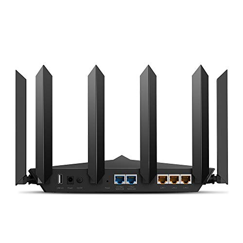 Image of TP-Link Archer AX90 AX6600 Tri-Band Gigabit Wi-Fi 6 Wireless WiFi Router | 1.5 GHz Quad-core Processor | OFDMA and MU-MIMO | WPA3 | HomeShield | Eight high-gain Antennas | Beamforming