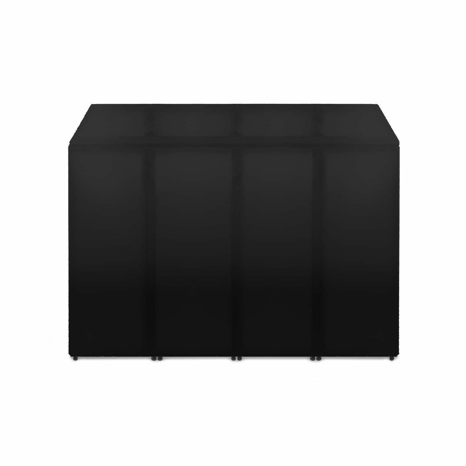 Vonyx DB5 Pro DJ Booth DJ Stand DJ - Tavolo da DJ, Pieghevole, in Alluminio, con Copertura Bianca e Nera, Materiale di Copertura: Lycra, Borsa inclusa, Carico Massimo: 80 kg