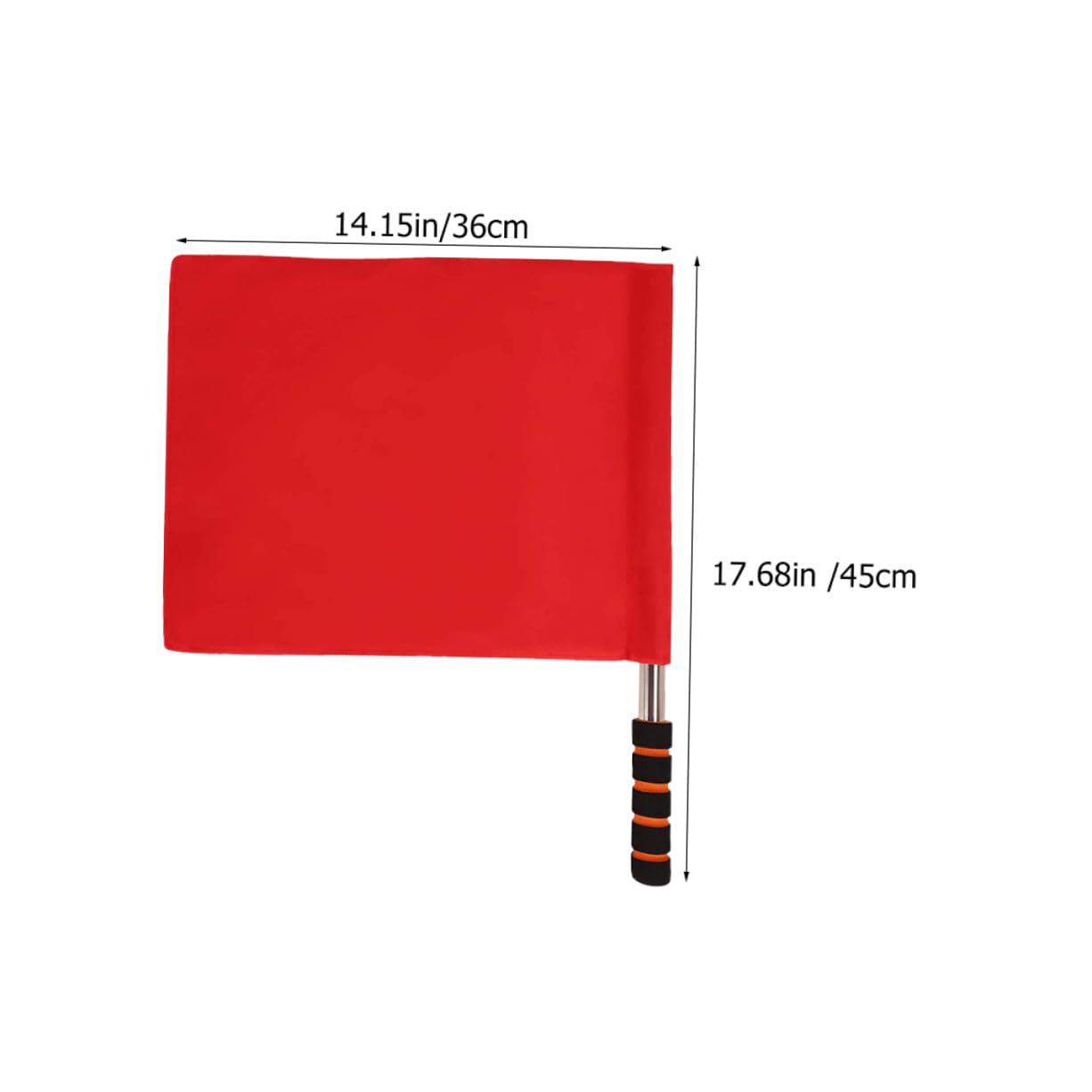 Alipis Drapeaux de Signalisation Arbitre 3 Pièces Rouge Polyester Léger Drapeau de Course pour Football Athlétisme Compétition Sportive Extérieur