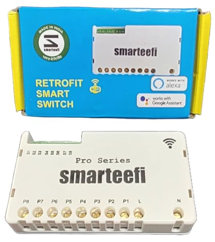 Smarteefi WiFi 8 Node Smart Switch (PRO-SERIES), Retrofit Sm...