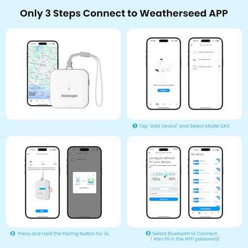 Sainlogic Smart Portable Weather Station with 24H/7D Weather Forecast by Weatherseed - Image 6