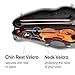 Vetimobato Carbon Fiber Violin Case 4/4 Full Size, Lightweight Hard Shell with Backpack Straps, 2 Bow Holders, Hygrometer & Spacious Accessory Compartment for Ultimate Protection (MultiColour)