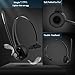 BlueFire Wireless Headphones, Pro Trucker Headset, Wireless Over Head Earpiece, On Ear Car Headphones with Microphone for Truck Driver, Phones, Skype, Call Center, Office