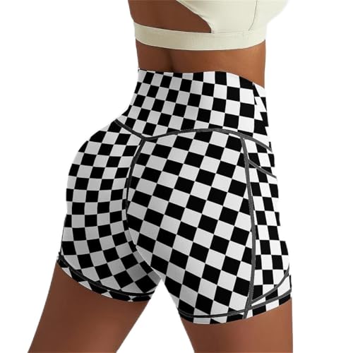 High Waisted Biker Shorts for Women Running Sports Workout Yoga Shorts with Pockets