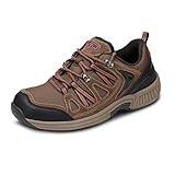 Orthofeet Men's Orthopedic Brown Leather Sorrento Outdoor Sneakers, Size 11.5 Wide