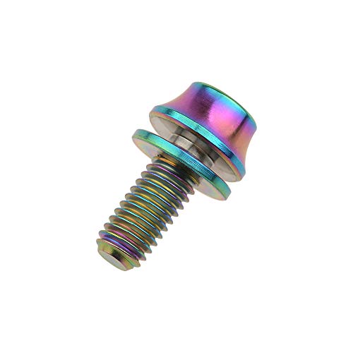 Image of Titanium M5x12mm with Washer Bicycle Water Bottle Cage Bolt 4 Pack