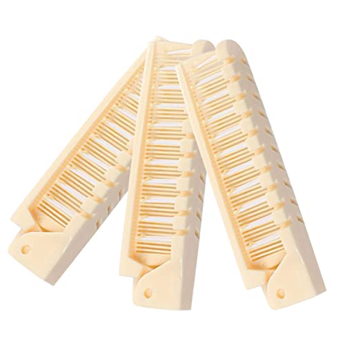 Beatifufu 3個折りたたみ式旅行用ヘアブラシ ポケット収納可能な小型コンパクトコーム 剛毛対応 携帯用ダブルヘッドブラシ 自宅や外出先でのスリングに